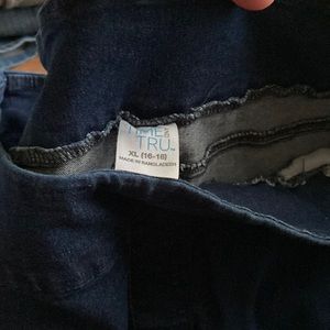 Time and true denim capri